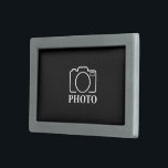 Personalized Birthday Gift Idea Upload Your Photo Belt Buckle<br><div class="desc">You can customize it with your photo,  logo or with your text.  You can place them as you like on the customization page. Modern,  unique,  simple,  or personal,  it's your choice.</div>