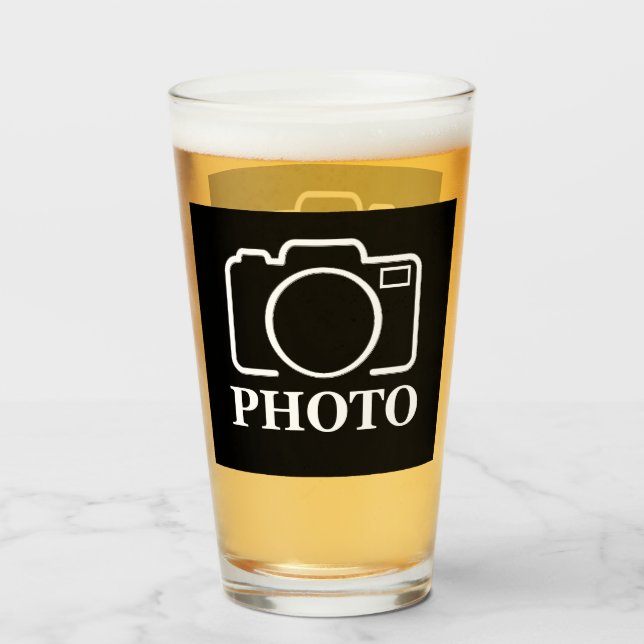 Personalized Birthday Gift Idea Upload Your Photo Glass (Front Filled)