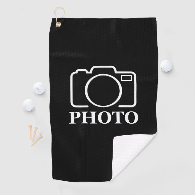 Personalized Birthday Gift Idea Upload Your Photo Golf Towel (InSitu)