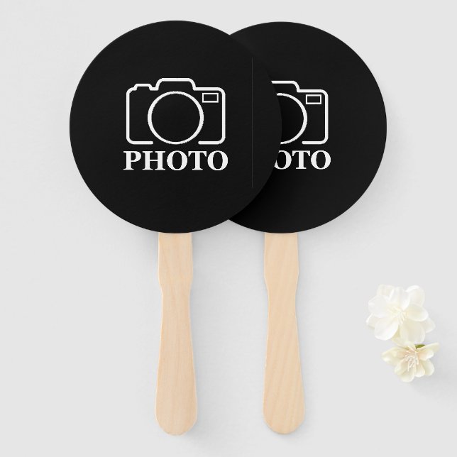 Personalized Birthday Gift Idea Upload Your Photo Hand Fan (Front and Back)