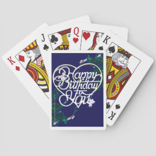 Personalized Birthday Gifts Classic  Playing Cards