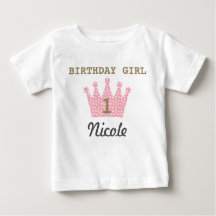 Personalized Birthday Girl Crown Shirt
