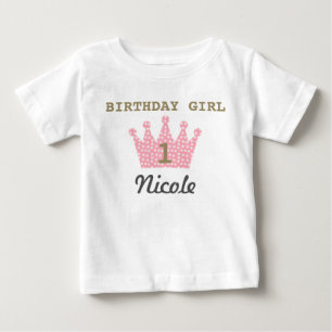 Personalized Birthday Girl Crown Shirt