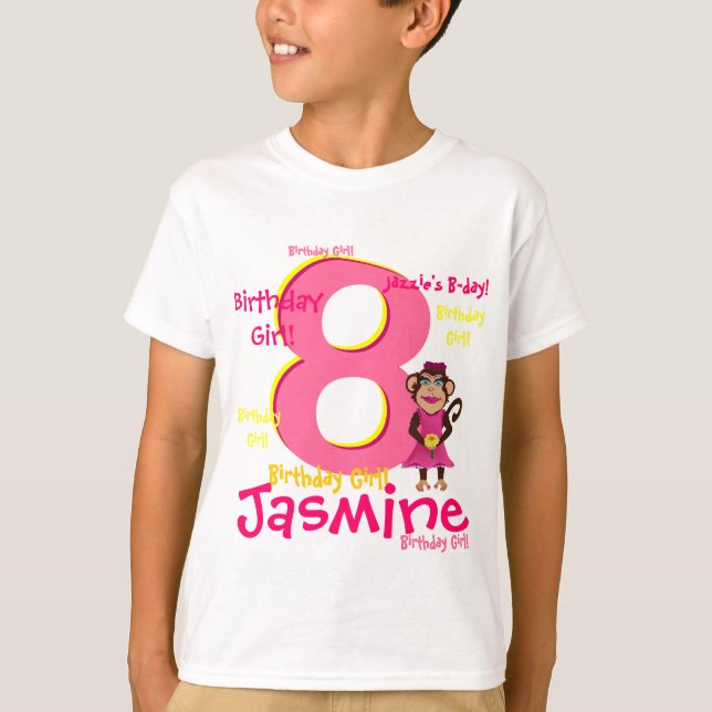 Personalized Birthday Girl Shirt (Front)