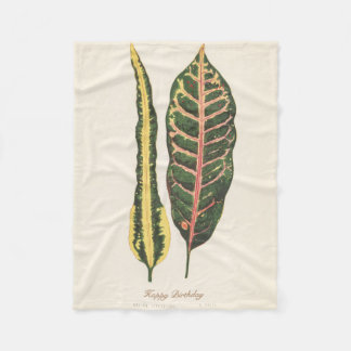 Personalized Birthday Green Gift Fleece Blank