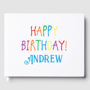 Personalized Birthday Guest Book