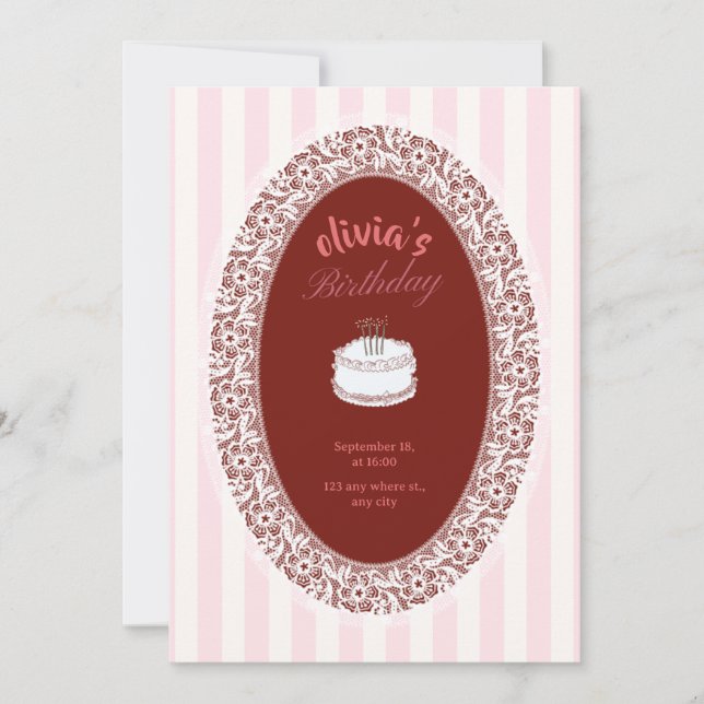 Personalized Birthday Invitation | Customizable (Front)