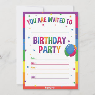 Personalized Birthday Invitation Templates: 