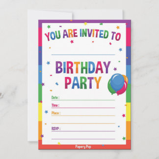 Personalized Birthday Invitation Templates: