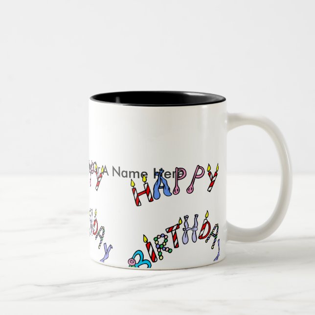 Personalized Birthday Mugs (Right)