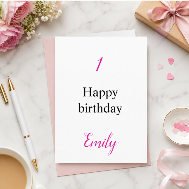 Personalized Birthday Name Celebration Card (Creator Uploaded)