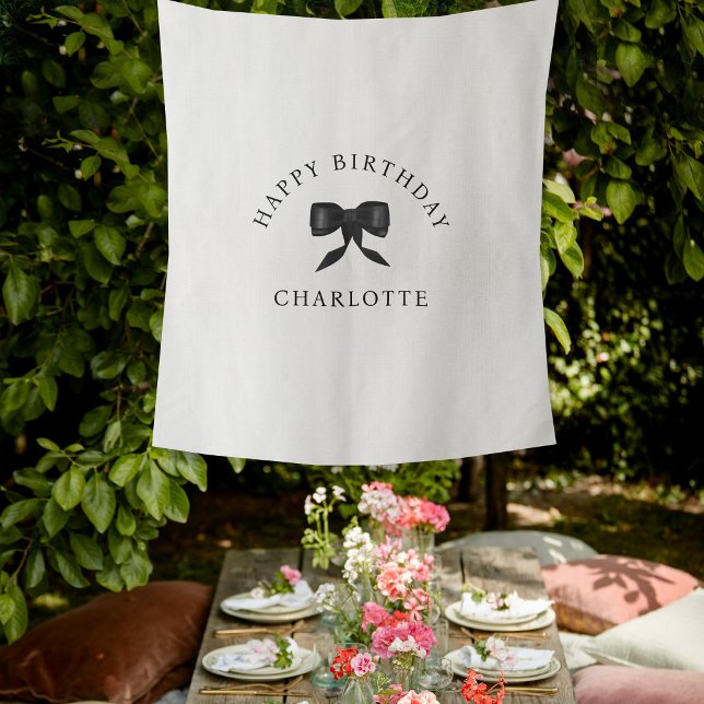 Personalized Birthday Name Flag Fabric Banner Tapestry (Personalized Birthday Name Flag Fabric Banner Tapestry)
