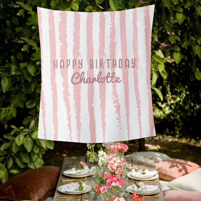Personalized Birthday Name Sheet Backdrop Banner Tapestry (Personalized Birthday Name Sheet Backdrop Banner)