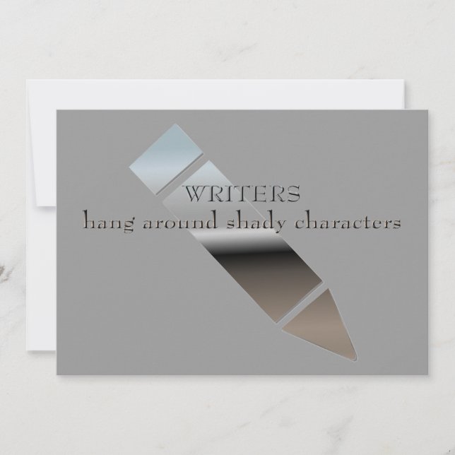 Personalized Birthday Party for Writers Invitation (Front)