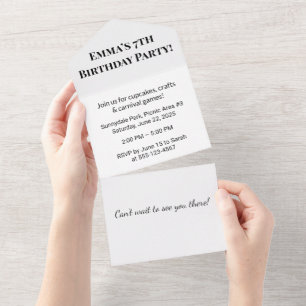Personalized Birthday Party Invitation 