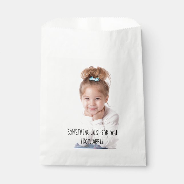 Personalized Birthday Party Photo Goodie Bags (Front)