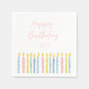 Personalized Birthday Party Plates Napkin