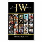 Personalized Birthday Photo Collage with Initials 