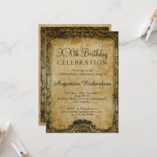 Personalized Birthday Photo Template Retro Vintage