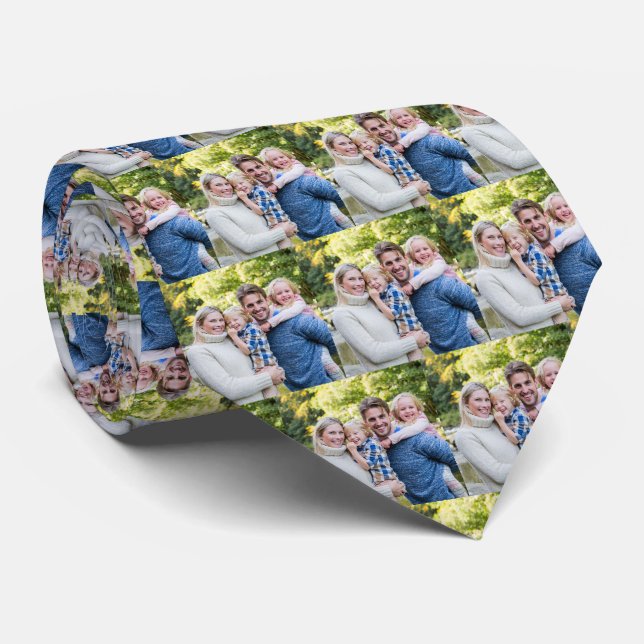 Personalized Birthday Photo  Tie (Rolled)