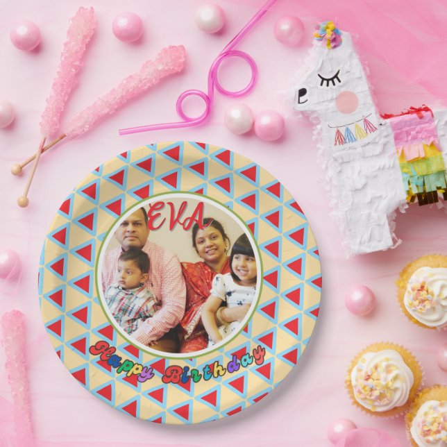 Personalized Birthday Plate – EVA’s Special Day (Party)