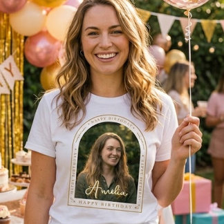 Personalized Birthday Shirt | Custom Photo Text