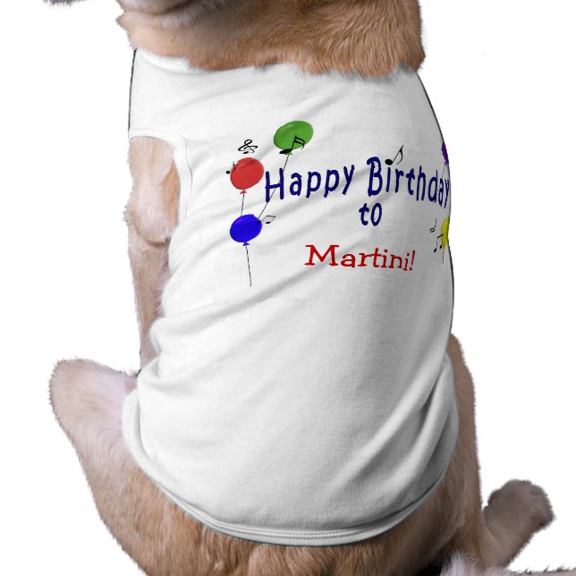 Personalized Birthday Song Shirt (Back)