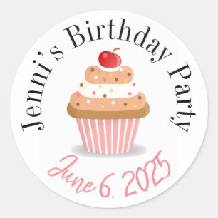 Personalized birthday stickers 