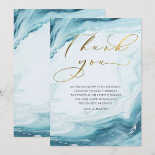 Personalized  Birthday Thank You Cards for Adults