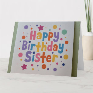 Personalized Birthday Wishes for Your Sister Card