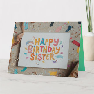 Personalized Birthday Wishes for Your Sister Card