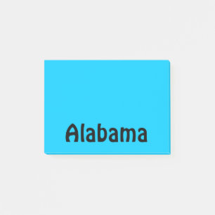 Personalized Black and Aqua Post-it Notes