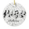 Personalized Black and Grey Musical Notes