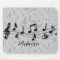 Personalized black and grey musical notes
