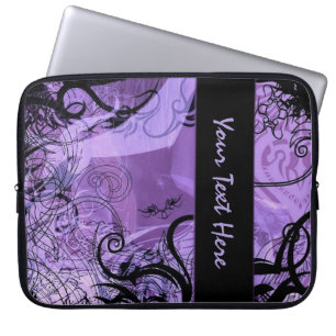 Personalized Black and Purple Goth Pattern Sleeve