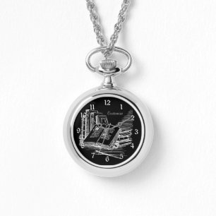 Personalized Black And White Academia Watch