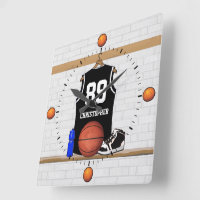 Personalized Black and White Basketball Jersey