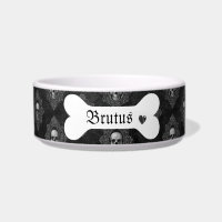 Personalized Black and White Custom Gothic Skull 