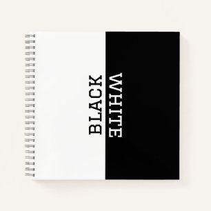 Personalized Black and White Elegant Inspirational Notebook