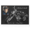 Personalized Black and White Motorcycle Memorial