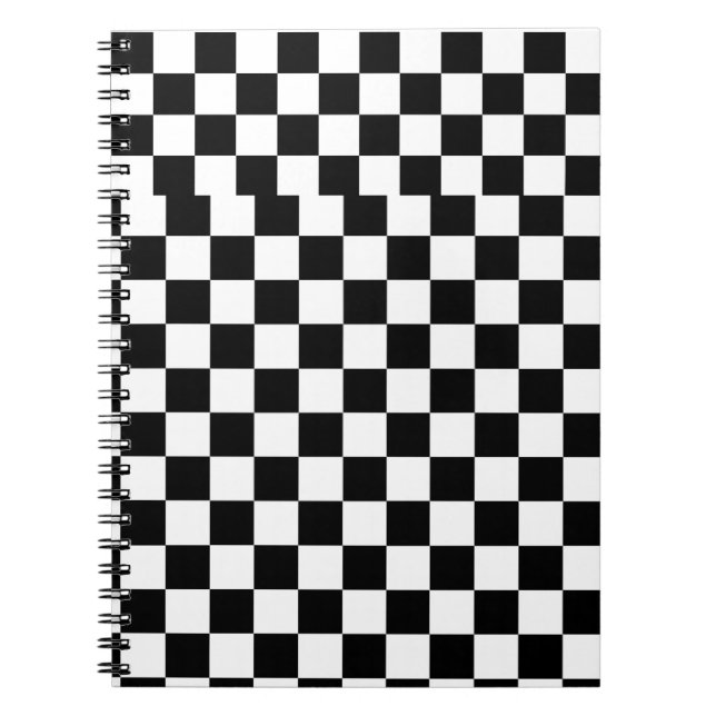 Personalized Black and White Notebook (Front)