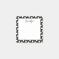 Personalized Black and White Polka Dots