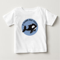 Personalized Black and White Whale Birthday