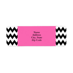 Personalized Black and White Zigzag
