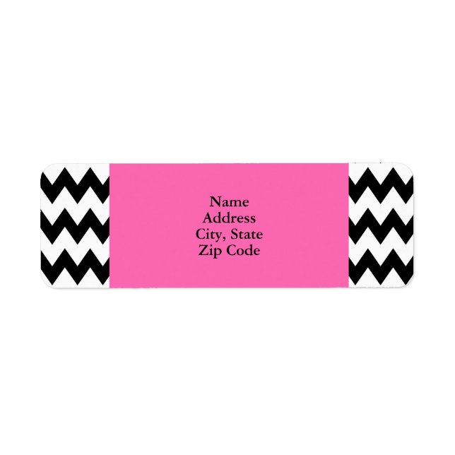 Personalized Black and White Zigzag (Front)