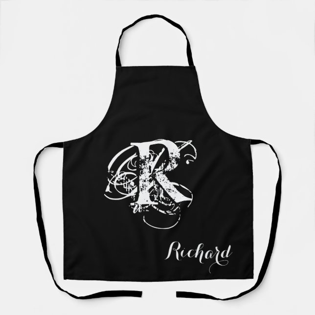 Personalized Black Apron (Front)