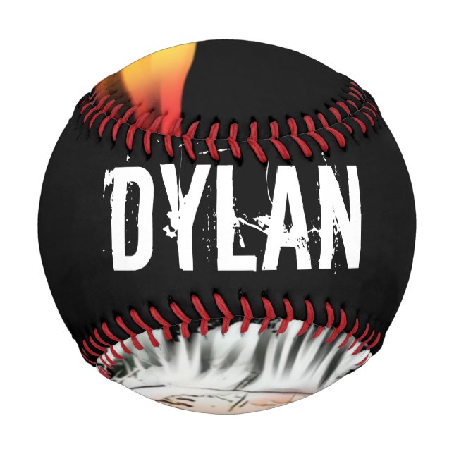 Personalized black baseball heat (Front)