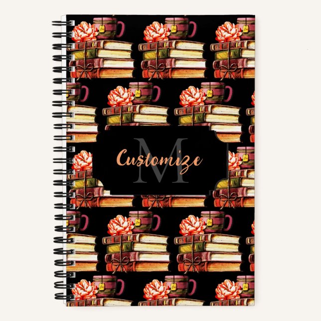 Personalized Black Books And Tea (Front)