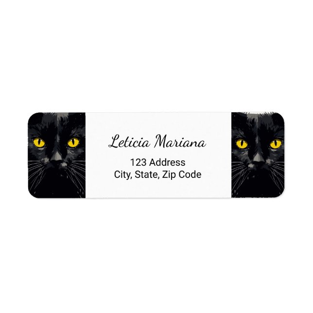 Personalized Black Cat Eyes (Front)