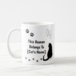 Personalized Black Cat Mug